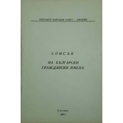 Списък на български граждански имена 